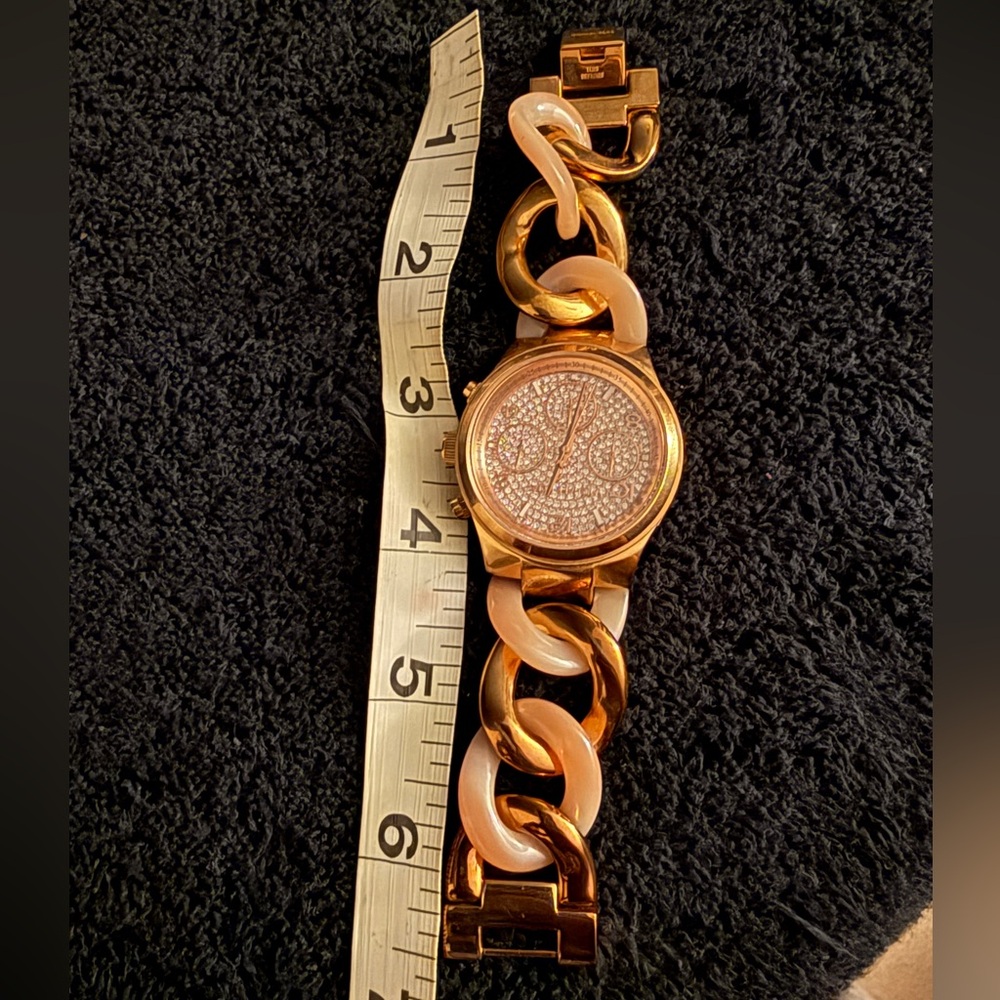 Michael Kors Runway Rose Gold Dial Two Tone
Steel Strap Watch for Women MK4283 - Picture 7 of 7